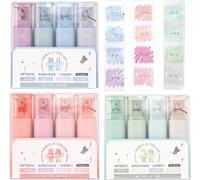 Nebula Color Glitter Highlighter,Glitter Highlighter Markers,Smudge-proof Flexible Line Width Smooth Glitter Highlighters Nebula Markers Pens (3 Set)