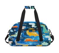 Nebula Funny Dinosaur - Bolsas de lona para niñas y niños, diseño de Dinosa, bolsa de viaje de fin de semana, 24 L, bolsa de deporte para gimnasio, práctica, color, 24 L, Organizador de bolsas