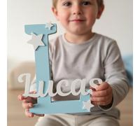 NEBULA HOME DECOR | Letras Nombre Personalizado - Decoración para Habitación Infantil - Adorno Artesanal Hecho en España | Regalo para cumpleaños, babyshower, candybar, newborn | Regalo Personalizado