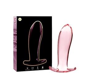 NEBULA SERIES BY IBIZA - Model 5 Anal Plug Borosilicate Glass 12.5 X 3.5 CM Pink