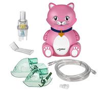 NEBULIZADOR INHALADOR para niños Gato de color rosa con elementos necesarios para inhalación
