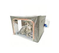Nebulizador para Mascotas Nido Cámara de Nebulización Plegable para Asma Felina, Caja de Oxigenación y Atomización Transpirable para Cachorro y Perrito, Nido para la Tos Respiración(22L)