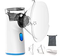 Nebulizador Portatil, Nebulizador Bebe Niños, Inhalador Nasal con Boquilla y 2 Máscaras para Niños Adultos, Cable DC 5V, Ruido Bajo Silenciosos
