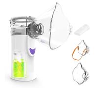 Nebulizador Portatil, Nebulizador para Bebe Niños Adultos, Silenciosa Inhaladores Eléctricos Recargable USB-C con Diseño Portátil, fácil de usar y Limpiar, para Uso Doméstico y de Viaje