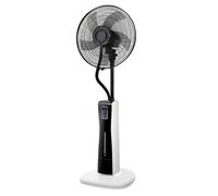 Nebulizador Terraza con Control Remoto Tres Velocidades con Oscilación de 90 Grados Ventilador de Pie Motor de Cobre Puro for Patios, Talleres, Almacenes, Industria
