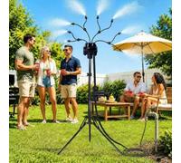 Nebulizador Terraza Exterior Kit, Nebulizadores Difusor Agua con 8 Boquillas, Sistema Nebulizador Terraza Portátil Verano para Piscina Jardín Patio
