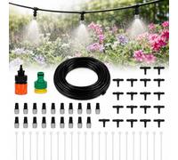Nebulizador Terraza Exterior - Misters Desmontables de Refrigeración, Juego de Boquillas para Riego y Microriego, Pulverizador de Agua para Jardín y Parque Acuático