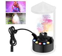 Nebulizador ultrasónico, mini nebulizador nebulizador, con 12 LED Fogger, máquina de niebla ultrasónica, fabricante de niebla ultrasónica, mini fabricante de niebla para fuentes, estanques, niebla,