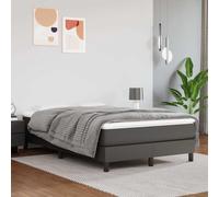 Nebuln Colchón de muelles ensacados de color gris, 120 x 200 x 20 cm, piel sintética con muelles ensacados y espuma cómoda para dormitorio, habitación de invitados, cama individual, cama doble
