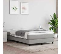 Nebuln Colchón de muelles ensacados de color gris claro, 120 x 200 x 20 cm, tela con muelles ensacados y relleno de espuma, para dormitorio, habitación de invitados, cama individual, cama doble, alta