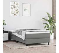 Nebuln Colchón de muelles ensacados de color gris oscuro, 80 x 200 x 20 cm, tejido con alta adaptabilidad para dormitorio, habitación de invitados, cama individual, cama doble y somier de láminas