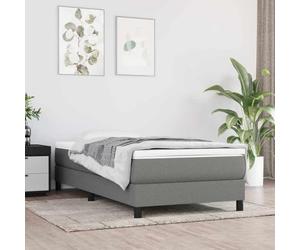 Nebuln Colchón de muelles ensacados de color gris oscuro, 80 x 200 x 20 cm, tejido con alta adaptabilidad para dormitorio, habitación de invitados, cama individual, cama doble y somier de láminas