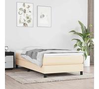 Nebuln Colchón de muelles ensacados para niños, 80 x 160 cm, soporte de dureza media, tela crema con muelles ensacados y espuma para cama individual, dormitorio, habitación de invitados