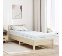 Nebuln Colchón de resistencia media 80 x 200 cm, tejido jacquard blanco, para cama individual, dormitorio, habitación de invitados, con espuma de 7 zonas, comodidad y apoyo ergonómico