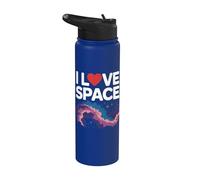 Nebulosa del cosmos galáctico I Love Space Stainless Steel Insulated Water Bottle