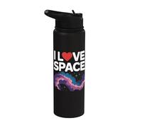 Nebulosa del cosmos galáctico I Love Space Stainless Steel Insulated Water Bottle