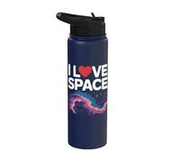 Nebulosa del cosmos galáctico I Love Space Stainless Steel Insulated Water Bottle