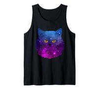 Nebulosa Espacial del Gato Gato Persa Camiseta sin Mangas