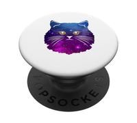 Nebulosa Espacial del Gato Gato Persa PopSockets PopGrip Adhesivo