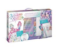 Nebulous Stars Fashion Designer Light Pad Pad ultra delgado con plantilla, bloque de bocetos, pegatinas y lápices de colores, kit creativo y moderno para niños