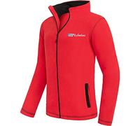 Nebulus BALTIC - Chaqueta de forro polar para hombre, con cremallera larga y cremallera completa, rojo, S