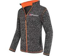 Nebulus Chaqueta de forro polar Tanna para hombre, negro y naranja, XXL