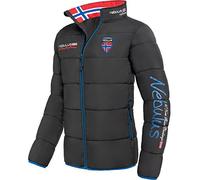 Nebulus Chaqueta de invierno Exodus para hombre, negro-cobalto, XL