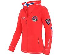 Nebulus Fleecejacke Explore - Forro Polar para Mujer, Color Rojo, Talla Large