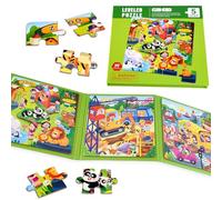 NEBURORA - Rompecabezas magnético de 97 Piezas para niños de 2 a 5 años, Juegos de Viaje, Juguetes de Viaje en avión, Juegos de Rompecabezas, Actividades en avión, Regalos de cumpleaños para niños