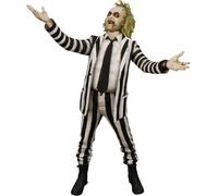 NECA Beetlejuice 1988 Traje De Rayas Beetlejuice Hablando Figura De Acción 1/4