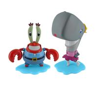 NECA Bob Esponja | Figuras coleccionables a escala de 5"" con licencia oficial (paquete de 2) - Don Cangrejo y Perla - Exclusivas de Amazon