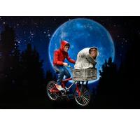 NECA E.T. 40º ANIVERSARIO ELLIOT Y E.T. EN BICICLETA FIGURA ÚLTIMA DE 7 PULGADAS