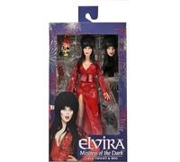NECA – Figura de acción articulada Elvira (Mistress of the Dark) – Vestido rojo – 8 pulgadas