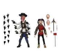 Pack 2 figuras neca puppet master ultimate six shooter & jester