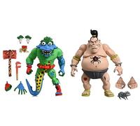 NECA - Teenage Mutant Ninja Turtles (dibujos animados de 1987) - Figura de acción a escala de 7 pulgadas - Tatuaje y Wyrm paquete de 2