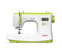 Necchi Máquina de coser NC-102D, interior de fundición a presión de aluminio, carcasa de ABS, verde claro, regular