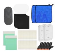Necesario de limpieza de tarjetas,Kit de mantenimiento con fijaciones y espuma EVA para enderezar, con pinzas de mantenimiento y espuma de formación EVA | Para mujer joven amigo principiante