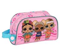 LOL Surprise! Glow Girl - Neceser Grande Niño, Neceser Infantil, Adaptable a Carro, Ideal para Niños de 5 a 14 Años, Cómodo y Versátil, Calidad y Resistencia, 26x16x9 cm, Color Rosa
