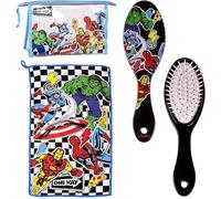 Neceser Aseo Viaje Accesorios Avengers con Peine, Toalla y Bolsa de Avengers - Neceser Aseo Avengers para Viaje o Escuela