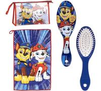 Neceser Aseo Viaje Accesorios Paw Patrol con Peine, Toalla y Bolsa de Paw Patrol - Neceser Aseo Paw Patrol para Viaje o Escuela