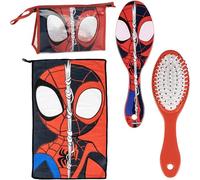 Neceser Aseo Viaje Accesorios Spidey con Peine, Toalla y Bolsa de Spidey - Neceser Aseo Spidey para Viaje o Escuela