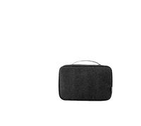Neceser Bolsa de Aseo Colgante Viaje, Bolsa Almacenamiento cosméticos a Prueba Agua, Lavado Belleza for baño, Accesorios, separada en seco y húmedo(Black Style 1)