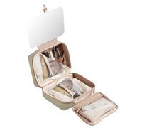 Neceser colgante de viaje, bolsa de maquillaje de gran capacidad, impermeable, organizador de cosméticos, organizador de artículos de tocador para baño, ducha, viaje, Green, Mass Beauty