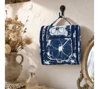 Neceser colgante organizador de viaje con gancho 25×24.5 cm, organizador de baño de pared, bolsa de cosméticos multicompartimento portátil para vacaciones, hotel, gimnasio