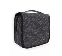 Neceser colgante para mujer, diseño de unicornios, arco iris y nubes, organizador de artículos de aseo portátil, bolsas de lavado, bolsa de maquillaje, bolsa de cosméticos, Bats I8277, Talla única