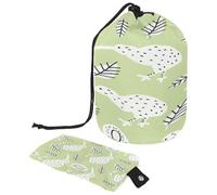 Neceser con cordón, bolsa organizadora de maquillaje de viaje con forma de barril de pájaro kiwi + bolsa pequeña, multicolor, 9.9x6.9in/25.2x17.6cm;6x3.5in/15.2x8.8cm, Neceser