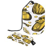 Neceser con cordón, diseño de panal de abeja amarilla y tarro de miel en forma de barril, bolsa de cosméticos, bolsa organizadora de maquillaje de viaje + bolsa pequeña, multicolor,