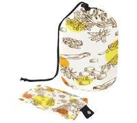 Neceser con cordón, tarro de miel de abeja y bolsa de lavado con forma de barril de panal, bolsa de cosméticos, bolsa organizadora de maquillaje de viaje + bolsa pequeña, multicolor,