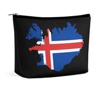 Neceser con Mapa de Islandia, Gran Capacidad, Estuche portátil para cosméticos y Mujeres.