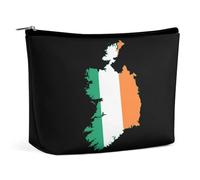 Neceser con Mapa de la Bandera de Irlanda, Gran Capacidad, Estuche portátil para cosméticos para Mujer.